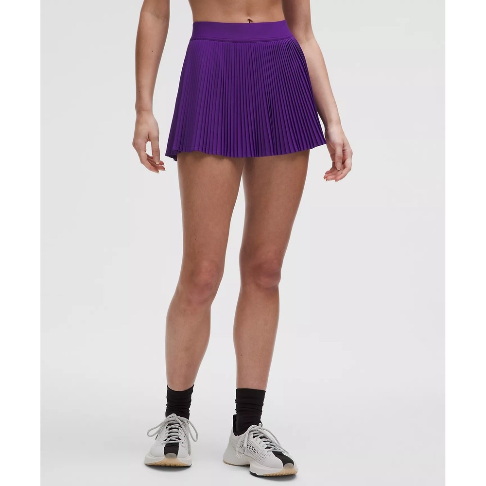 Lululemon-Varsity High-Rise Pleated Tennis Skirt-College Purple